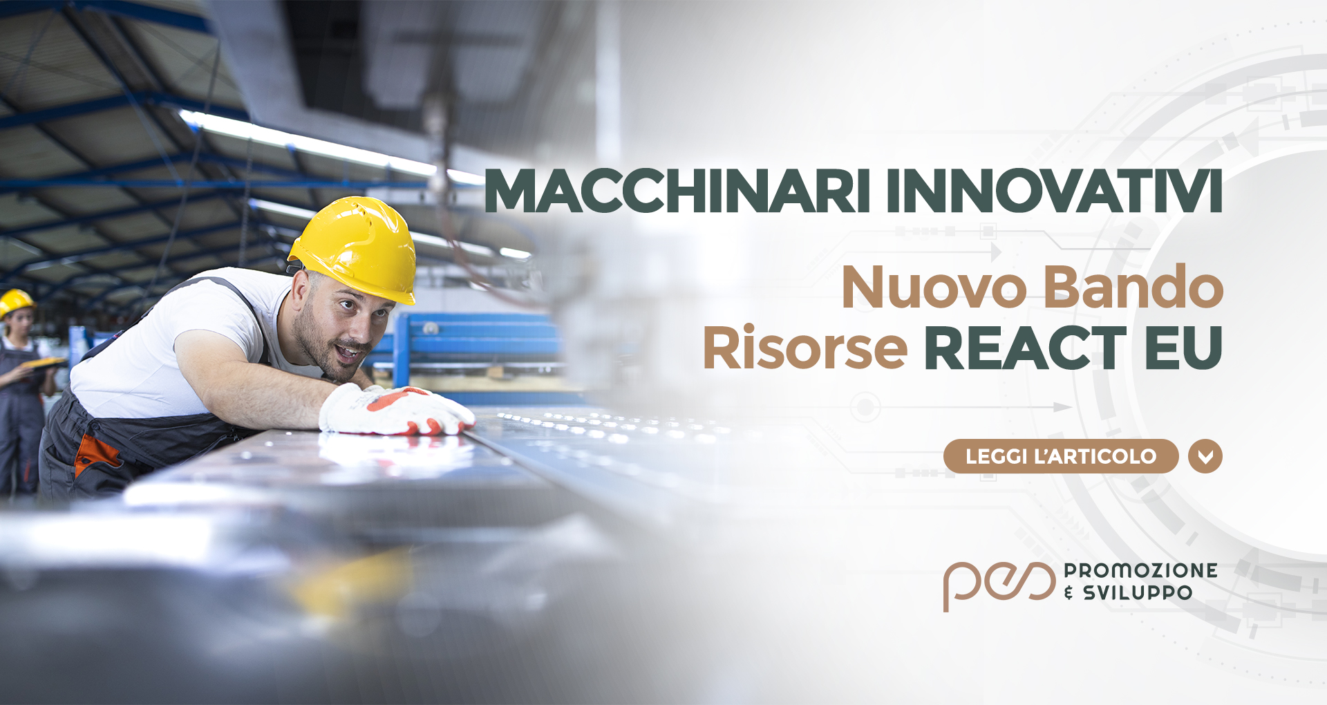 MACCHINARI INNOVATIVI Nuovo Bando Risorse REACT EU